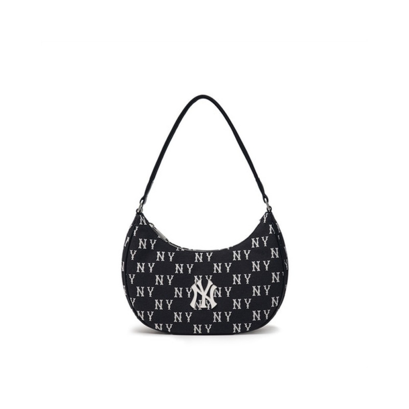 MLB Classic MONOGRAM Jacquard Hobo Bag New York Yankees Hobo Bags | NG50-C6VZ