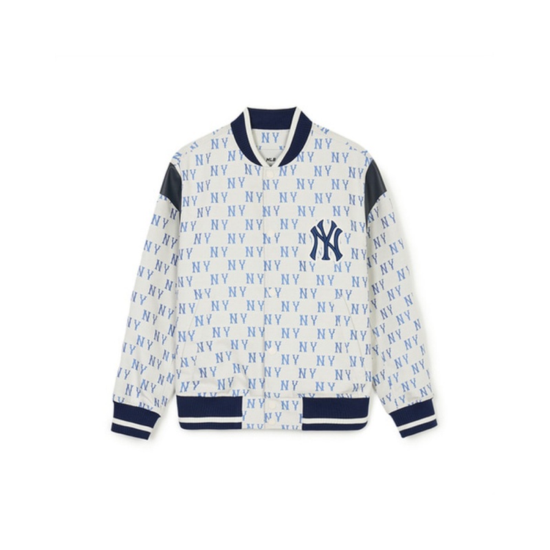 MLB Classic MONOGRAM Jqd Shoulder Block Varsity Jacket(Single Layer) New York Yankees Varsity Jackets | UR30-X6QL