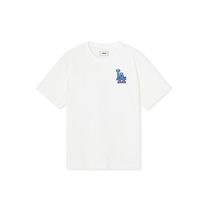 MLB Classic Monogram Gradation Big Logo T Shirt LOS ANGELES DODGERS T-Shirts | FN60-T6MP