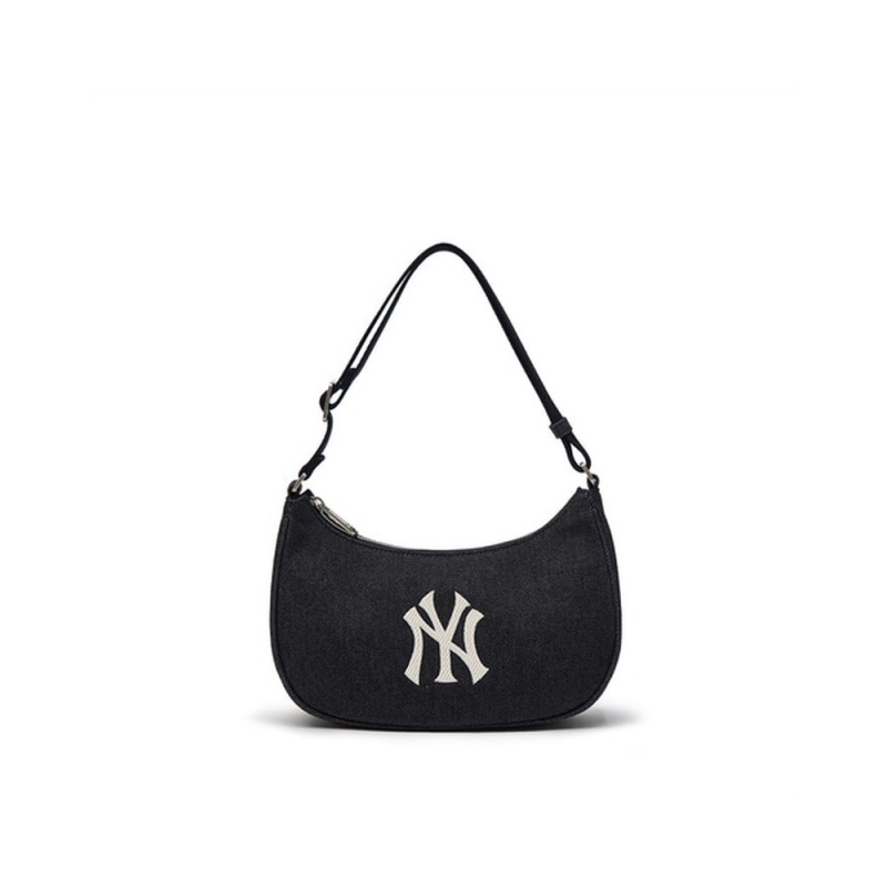 MLB Denim Hobo Bag New York Yankees Hobo Bags | TU47-K1RW