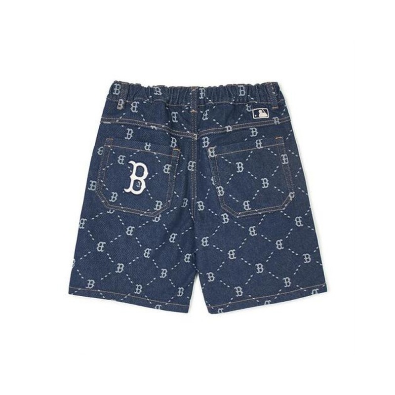 MLB Dia Monogram Denim Like Shorts Boston Red Sox Pants | EE60-J8OZ