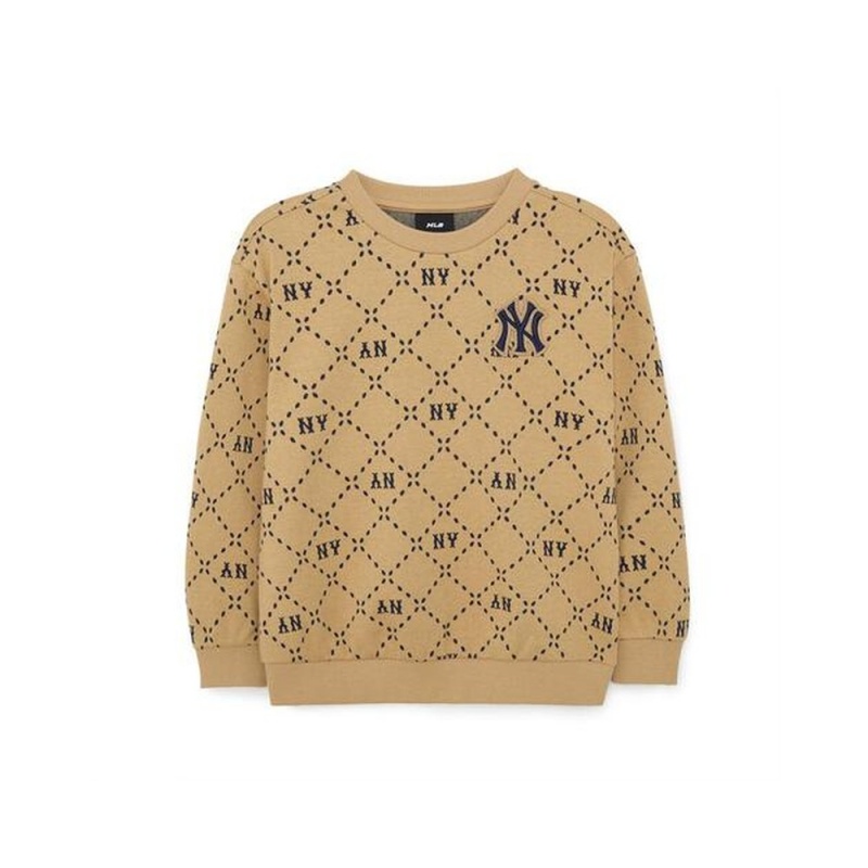 MLB Dia Monogram Jacquard Sweatshirt New York Yankees Sweatshirts | VM38-L1AH