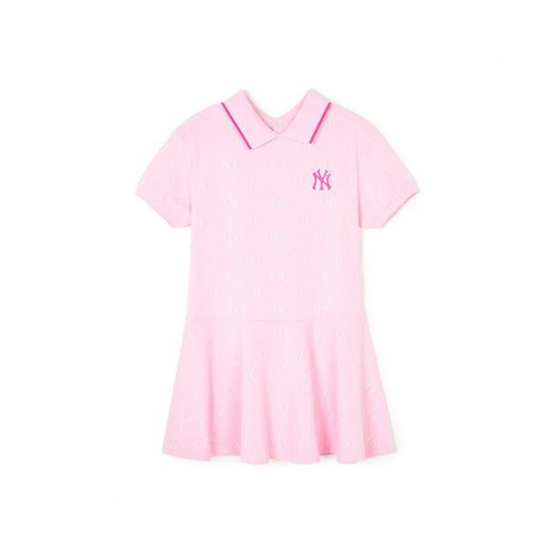 MLB Dia Monogram Jqd Pique Dress New York Yankees Dresses | ZO43-A7GK