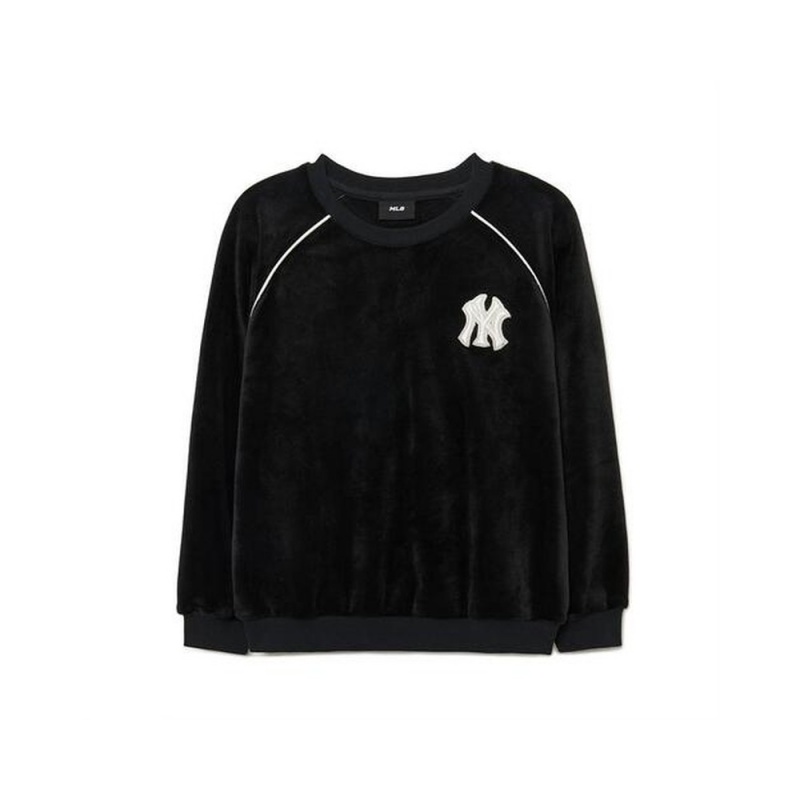 MLB Girl`S Basic Brushed Velour Sweatshirt New York Yankees Sweatshirts | LW18-E6RY