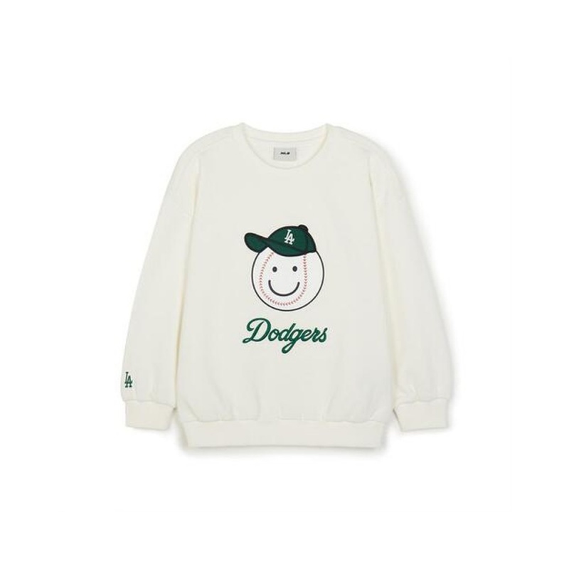 MLB Green Play Brushed Sweatshirt LOS ANGELES DODGERS Sweatshirts | VK23-R4QS