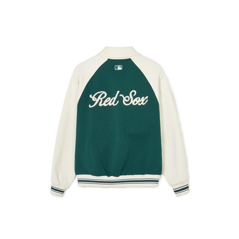 MLB Jersey Collar Raglan Varsity Jacket(Single Layer) BOSTON REDSOX Jackets | OM75-G0AC