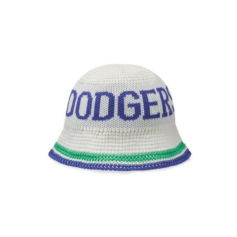 MLB Knit Crochet Bucket Hat Dome Fit LOS ANGELES DODGERS Hats | YY82-J2SG