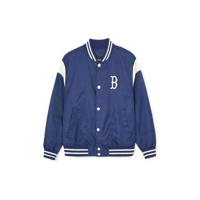 MLB Nylon Basic Shoulder Blocking Varsity Jacket(Single Layer) BOSTON REDSOX Jackets | PH42-D8SB