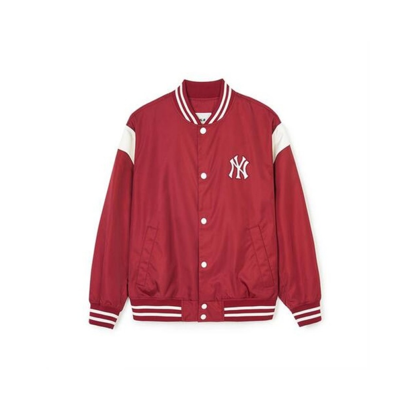 MLB Nylon Basic Shoulder Blocking Varsity Jacket(Single Layer) New York Yankees Jackets | OP37-A8LV