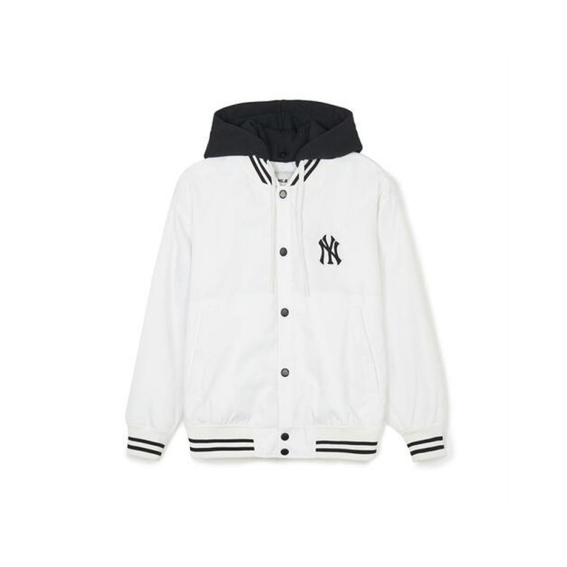 MLB Nylon Hood Varsity Jacket New York Yankees Varsity Jackets | UZ93-E3WG