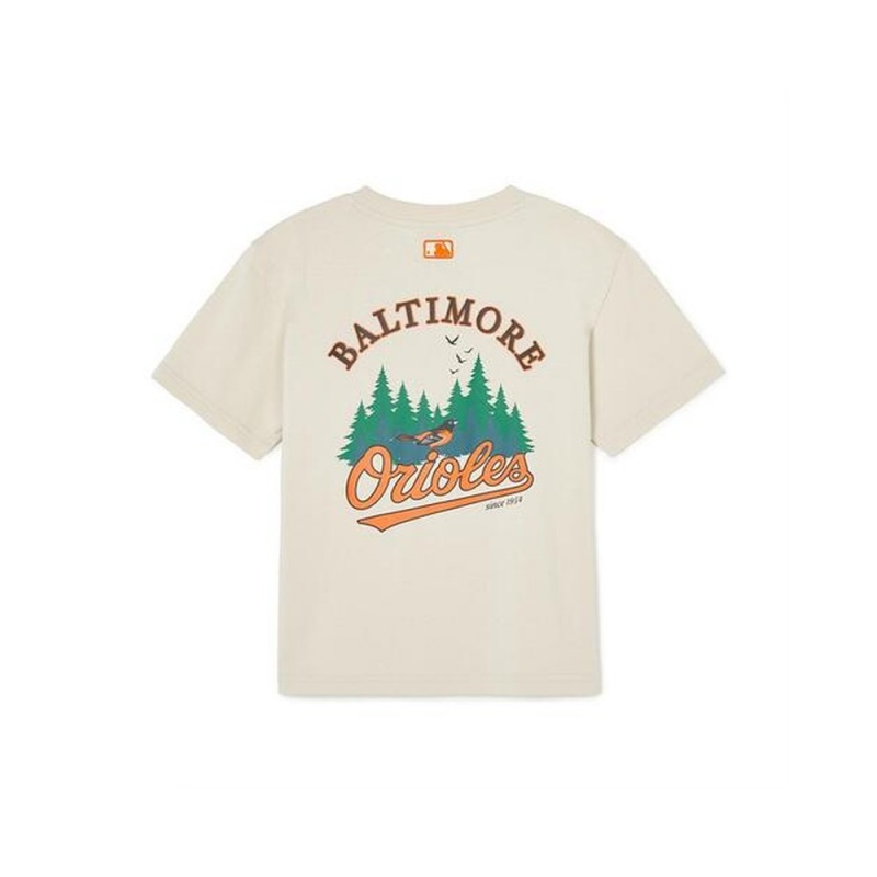 MLB Outdoor Camping Graphic T Shirt BALTIMORE ORIOLES T-Shirts | OH29-S4HL