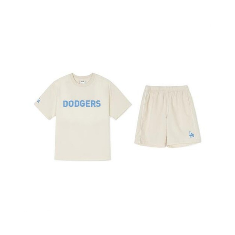 MLB Outdoor Woven Stretch T Shirt Set Up LOS ANGELES DODGERS T-Shirts | JA68-P1KY