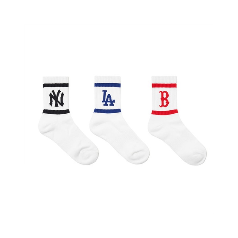 MLB Signature Team Logo Socks 3Pairs Set MLB Socks | IX64-P6RM