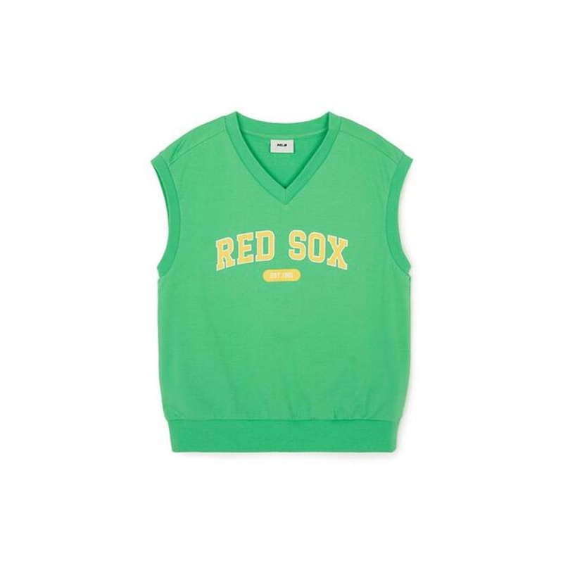 MLB Varsity 3Pcs Vest Set Up Boston Red Sox Sweatshirts | FY43-W1PD