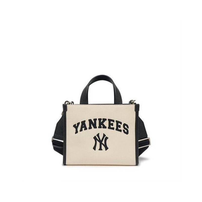 MLB Varsity Basic Canvas S Tote Bag New York Yankees Tote Bags | HC34-N1NL