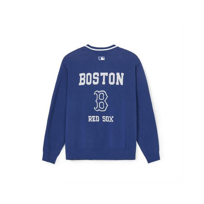 MLB Varsity Big Logo Cardigan BOSTON REDSOX Sweaters | VJ09-T8GE