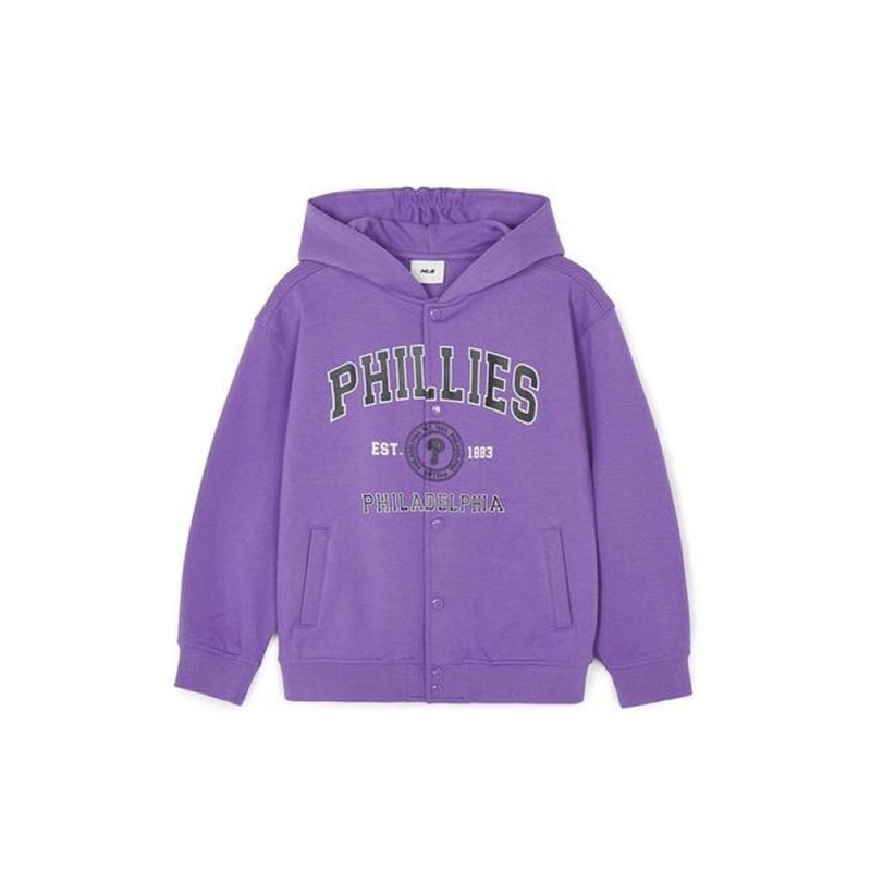 MLB Varsity Button Hoodie PHILADELPIA PHILLIES Hoodies | UE25-M0OI