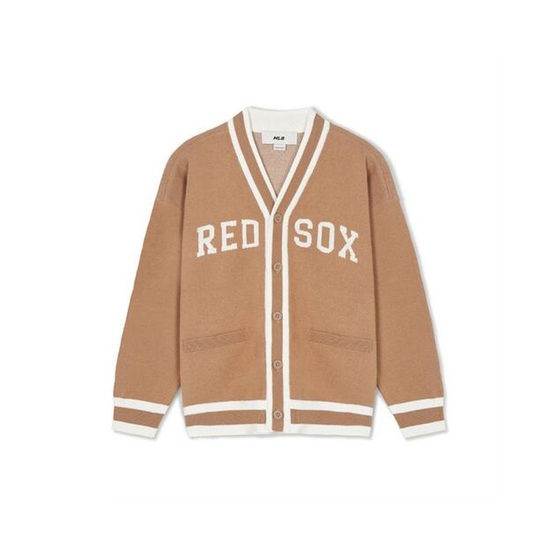 MLB Varsity Cardigan Boston Red Sox Sweaters | HQ22-I4NR