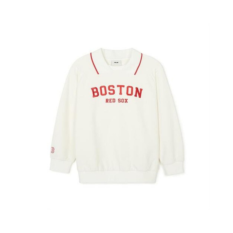 MLB Varsity Collar Sweatshirt Boston Red Sox Sweatshirts | XO12-X5BY