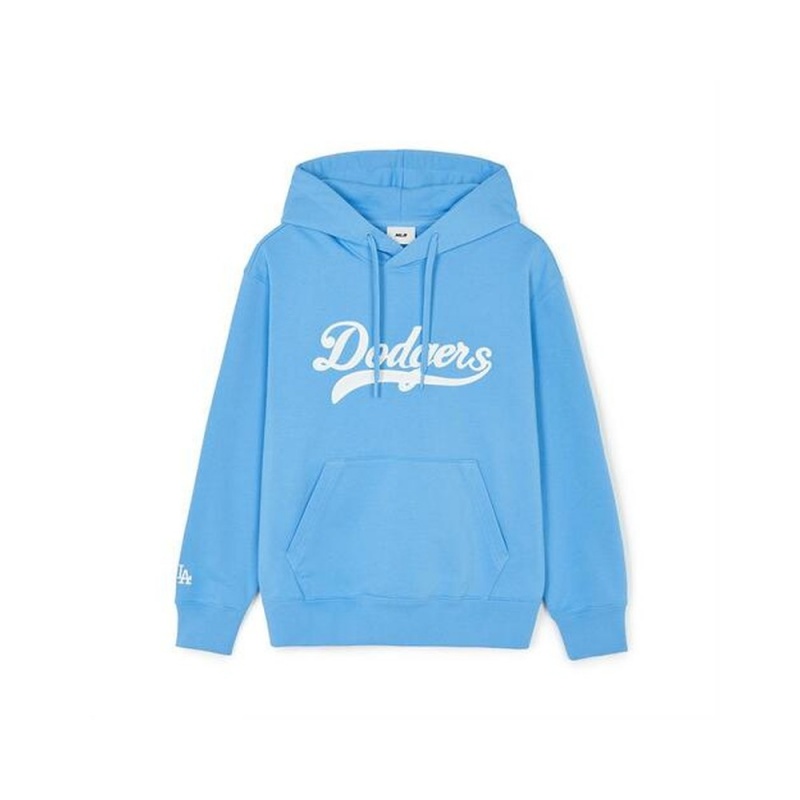 MLB Varsity Cursive Over Fit Hoodie LOS ANGELES DODGERS Hoodies | MO67-U7SK