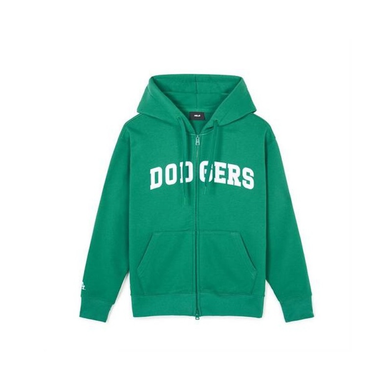 MLB Varsity Front Graphic Overfit Hood Zip Up LOS ANGELES DODGERS Full-Zip Hoodies | AP49-C2FL