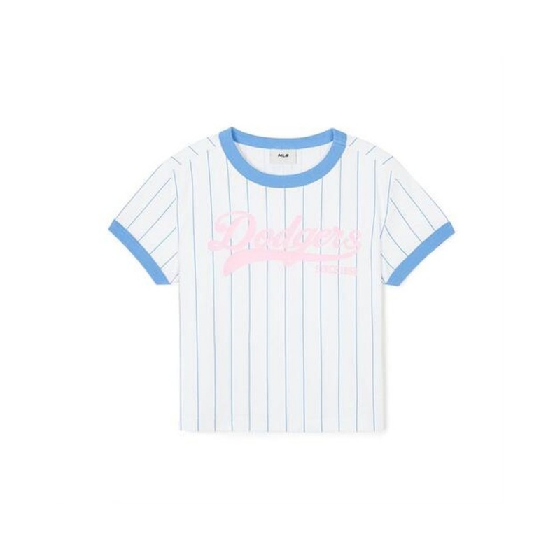 MLB Varsity Girl`S Striped T Shirt Set LOS ANGELES DODGERS T-Shirts | PI09-O6BX