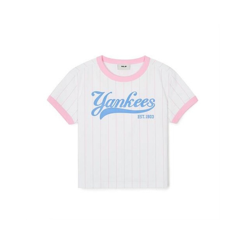 MLB Varsity Girl`S Striped T Shirt Set New York Yankees T-Shirts | KJ95-M6KS