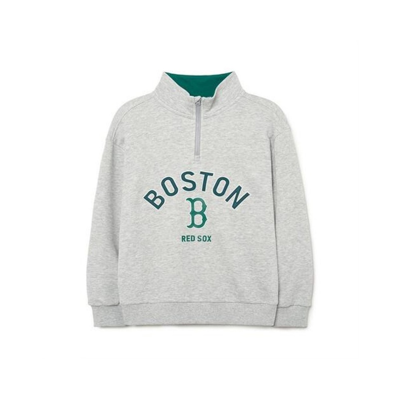 MLB Varsity Half Zip Sweatshrit Boston Red Sox Sweatshirts | RI99-A4DK