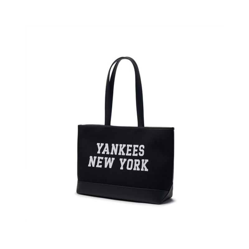 MLB Varsity Jacquard Canvas Large Shopper Bag New York Yankees Tote Bags | WJ84-R6EC