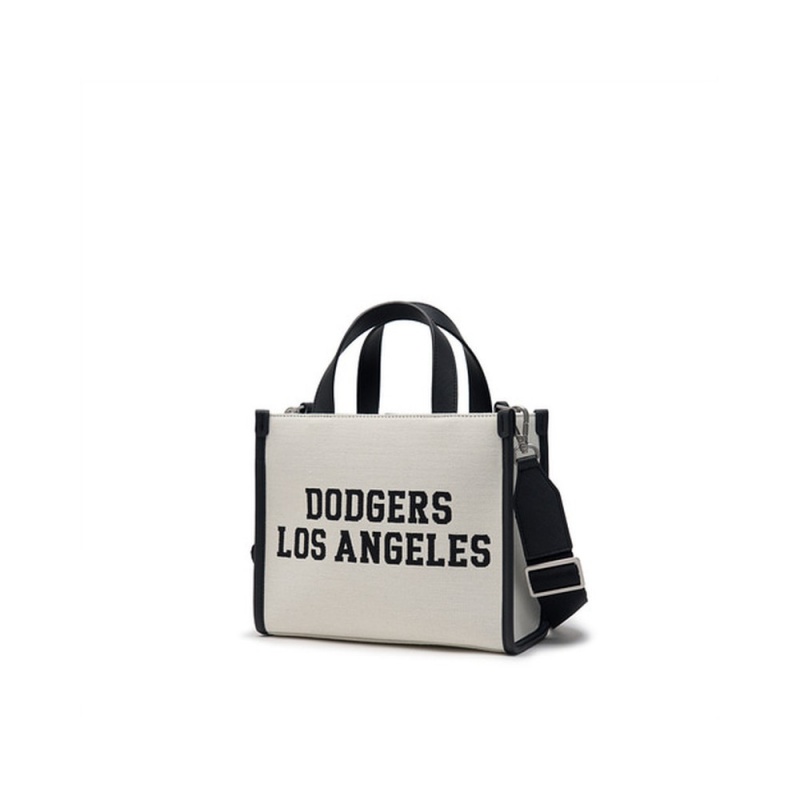 MLB Varsity Jacquard Canvas Small Tote Bag LOS ANGELES DODGERS Tote Bags | AV07-E6IC