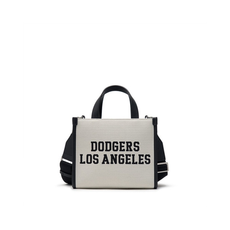 MLB Varsity Jacquard Canvas Small Tote Bag LOS ANGELES DODGERS Tote Bags | AV07-E6IC