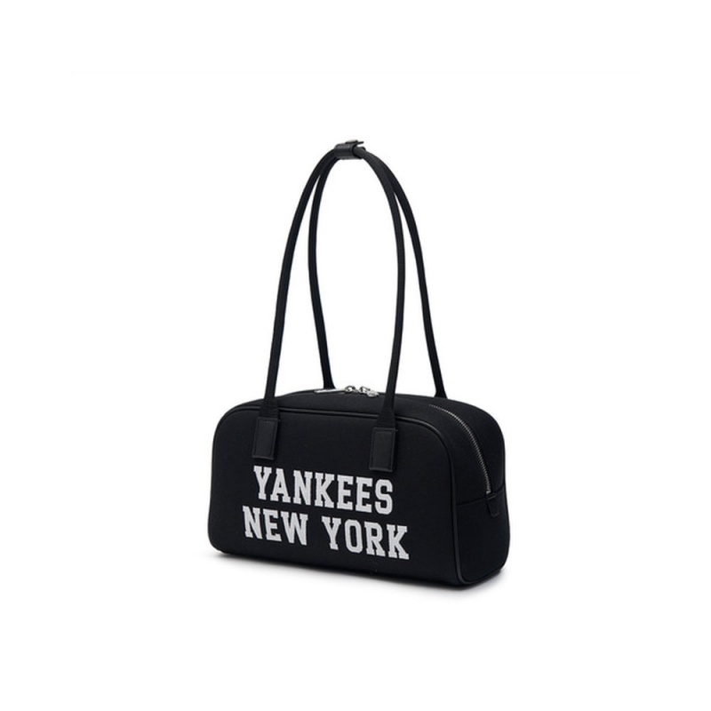 MLB Varsity Jacquard Canvas Square Shoulder Bag New York Yankees Tote Bags | WS48-B8SX