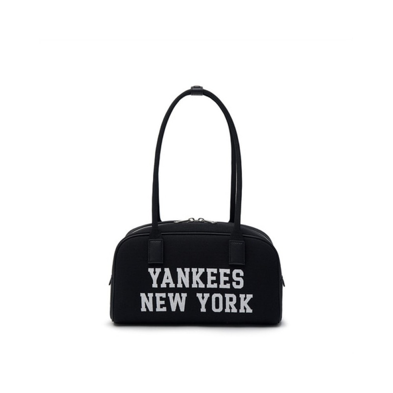 MLB Varsity Jacquard Canvas Square Shoulder Bag New York Yankees Tote Bags | WS48-B8SX