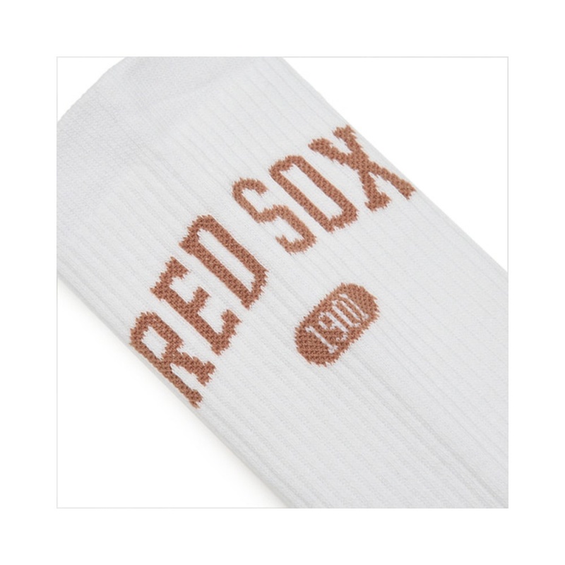 MLB Varsity Lettering Mid Socks BOSTON REDSOX Socks | OM17-V2NA