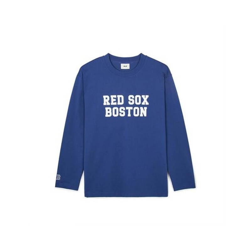 MLB Varsity Loose Fit Long Sleeve T Shirts BOSTON REDSOX T-Shirts | FD64-A3HY