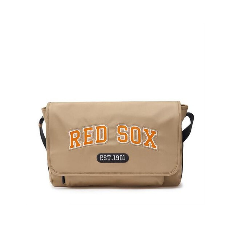 MLB Varsity Nylon Messenger Bag BOSTON REDSOX Cross Bags | HO62-J8SU