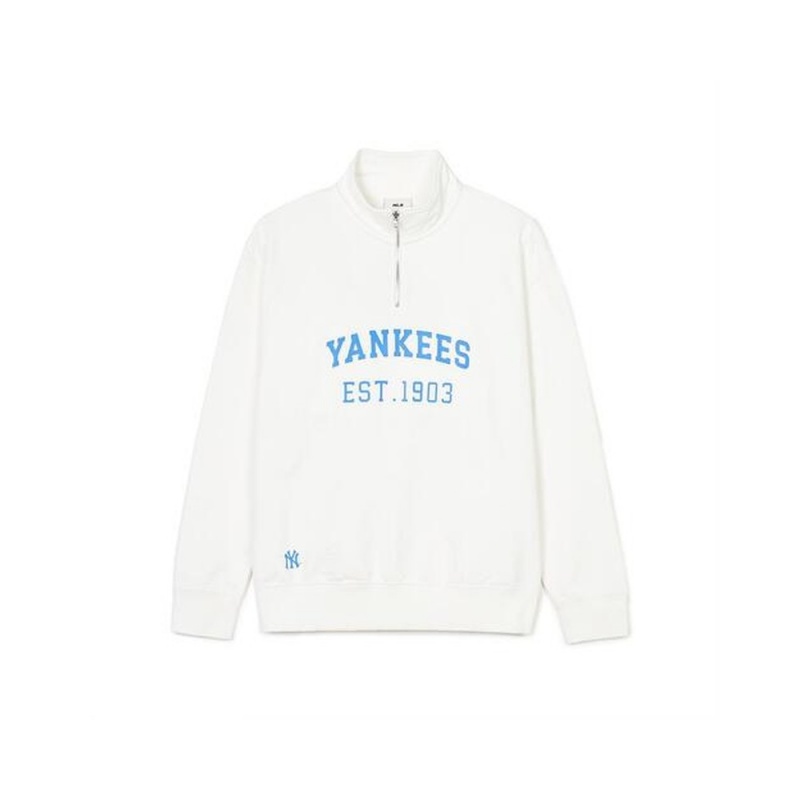 MLB Varsity Over Fit Half Zip Sweatshirts New York Yankees Sweatshirts | MM61-R2AG