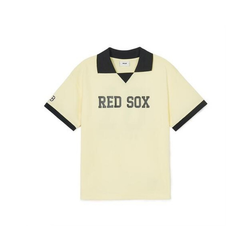 MLB Varsity Pique T-Shirt Boston Red Sox T-Shirts | ZA34-C0LO