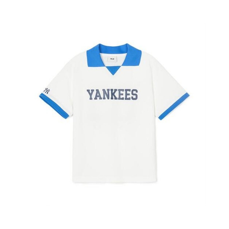 MLB Varsity Pique T-Shirt New York Yankees T-Shirts | SW09-Q9ML