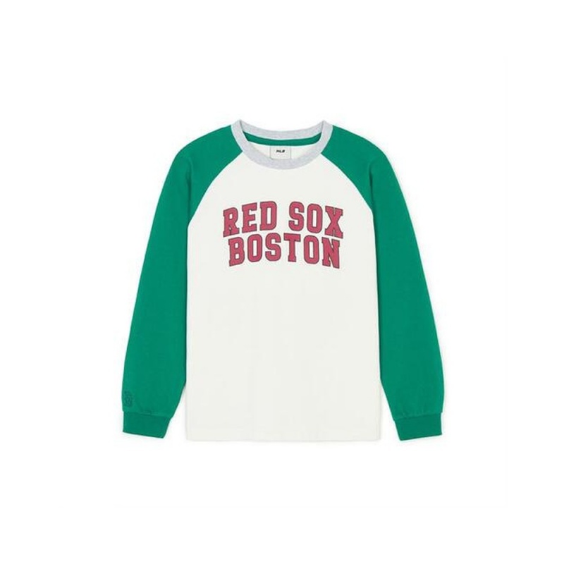 MLB Varsity Raglan T Shirt Boston Red Sox T-Shirts | YL94-T0CI