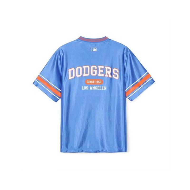 MLB Varsity Soccer Jersey V Neck Over Fit T Shirts LOS ANGELES DODGERS T-Shirts | HW50-Z9VS