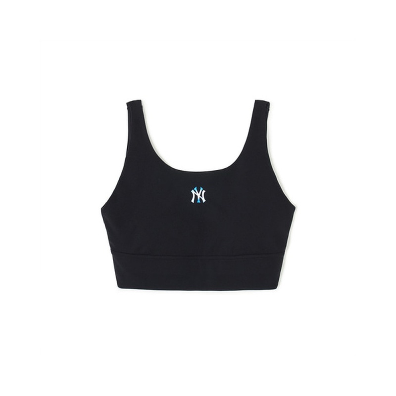 MLB [WMS] Basic Luxleisure Small Logo Luxleisure Crop Top New York Yankees T-Shirts | NT10-U5VO