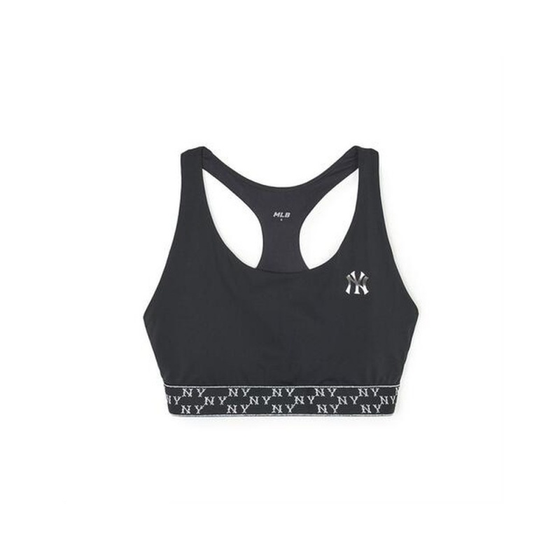 MLB [WMS] MONOGRAM Luxleisure Lettering Band Point Crop Top New York Yankees T-Shirts | DS52-U7VS