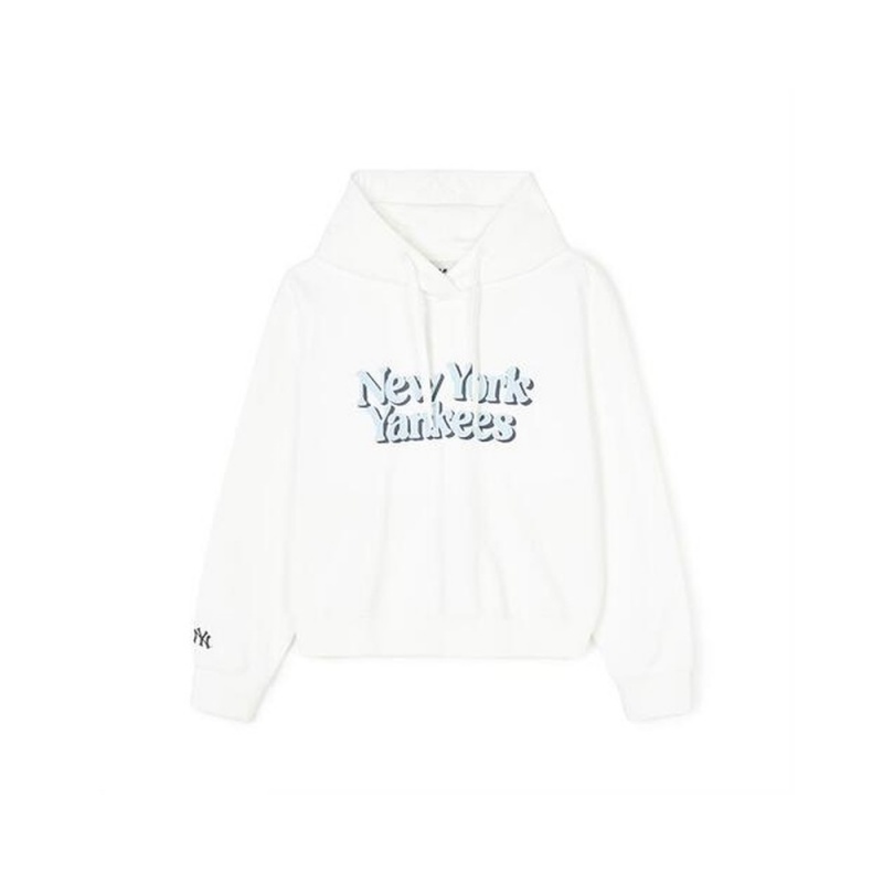 MLB [WMS] Varsity Crop Hoodie New York Yankees Tops | VX46-Q1HL