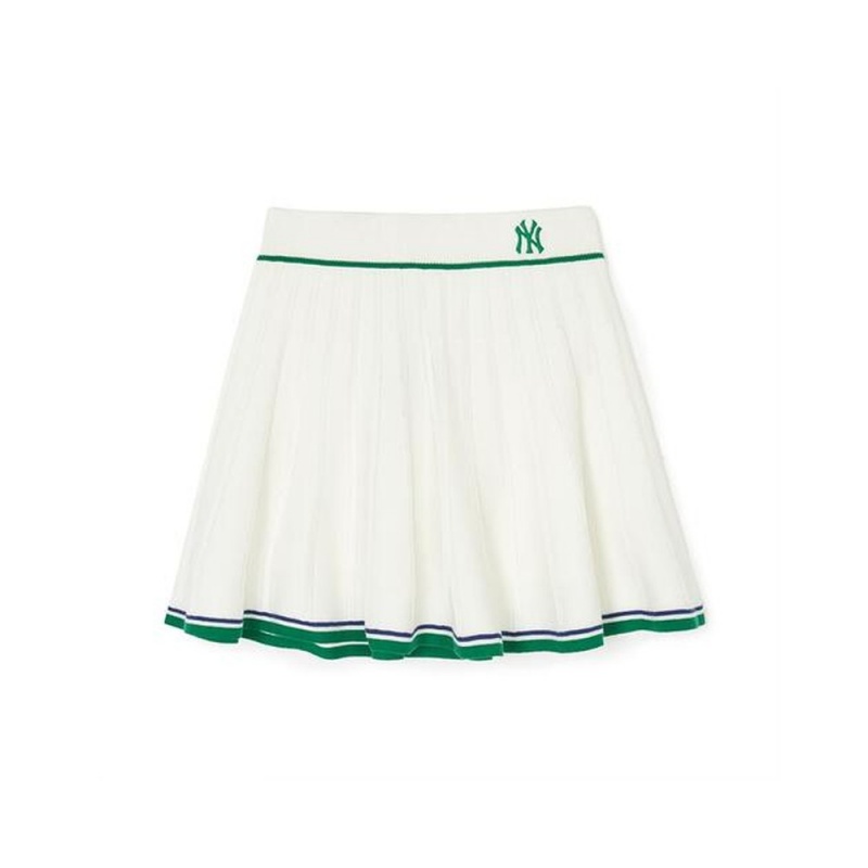 MLB [WMS] Vasity Sportive Knit Flared Skirt New York Yankees Skirts | SQ60-S7ZY