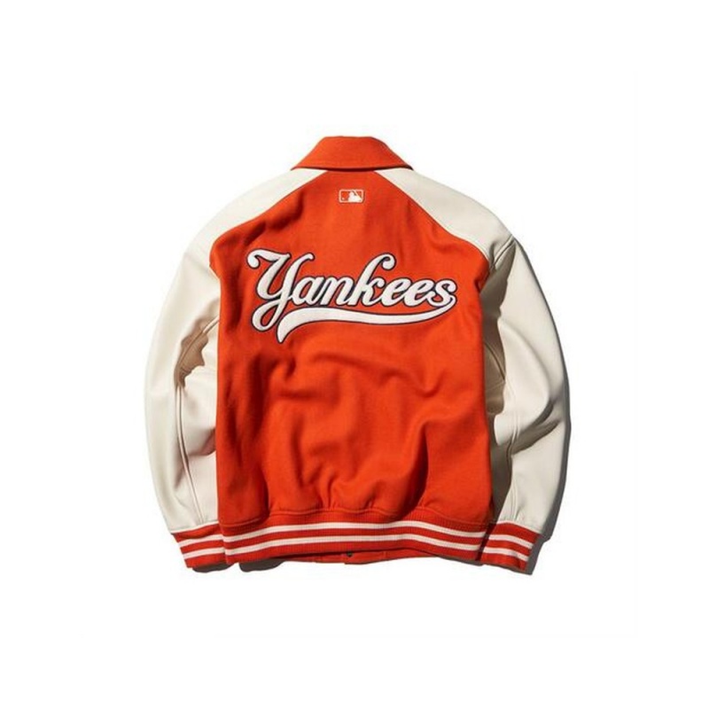 MLB Wool Collar Varsity Jacket(Single Layer) New York Yankees Varsity Jackets | SV92-C1MO