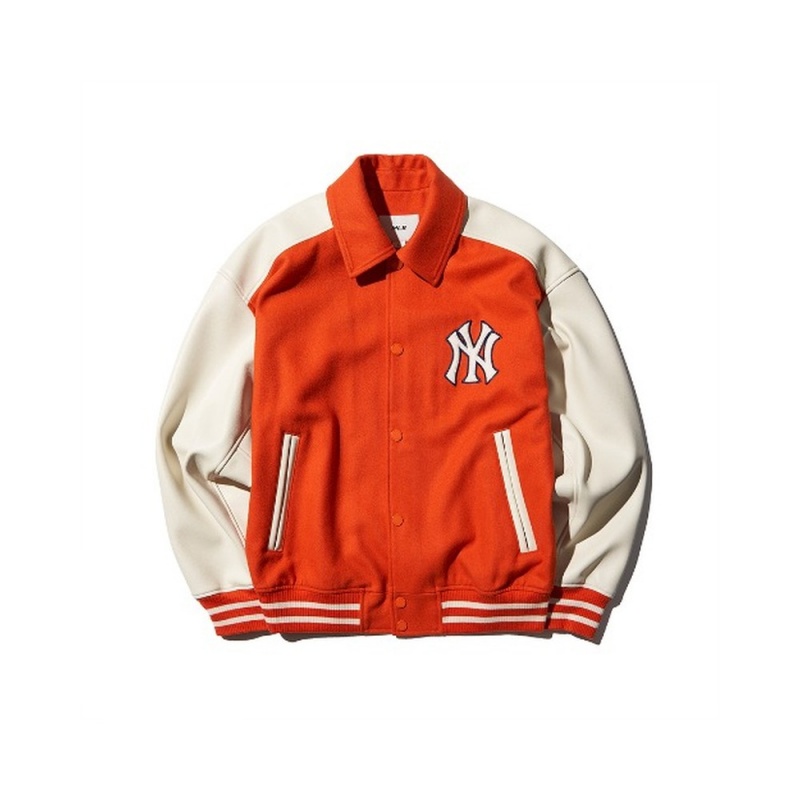 MLB Wool Collar Varsity Jacket(Single Layer) New York Yankees Varsity Jackets | SV92-C1MO